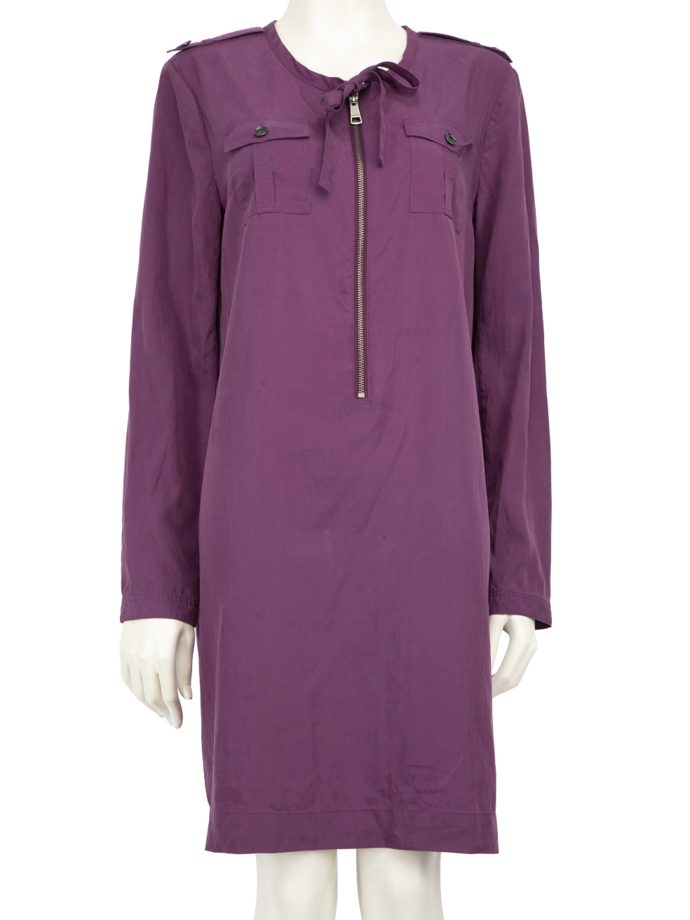 Burberry Pre-Owned Purple Shirt Long Sleeve Dress