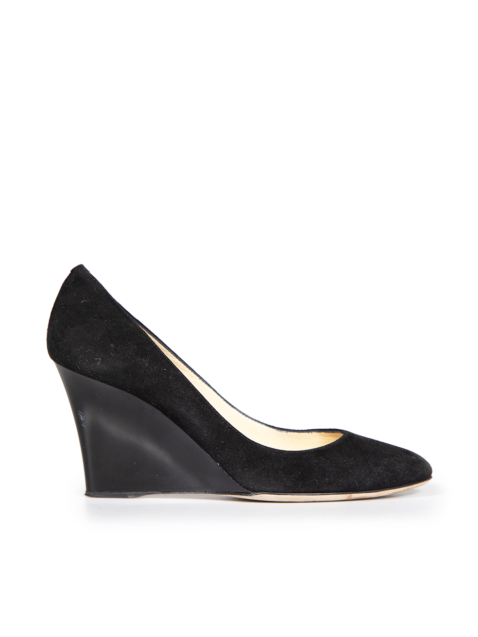 Jimmy Choo Pre-Owned Black Suede Wedge Heels