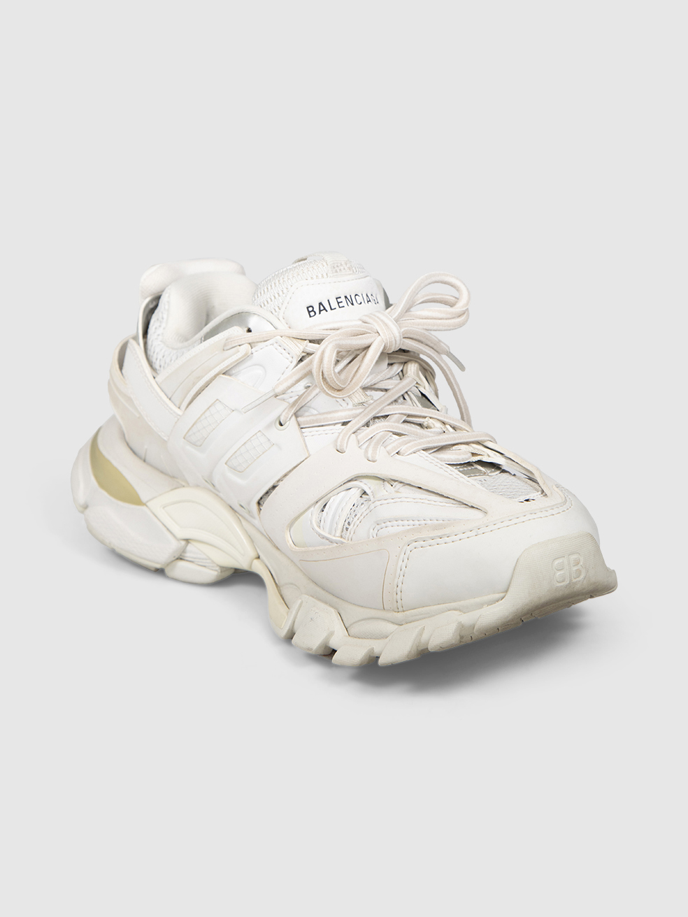 Balenciaga White Chunky Track Trainers
