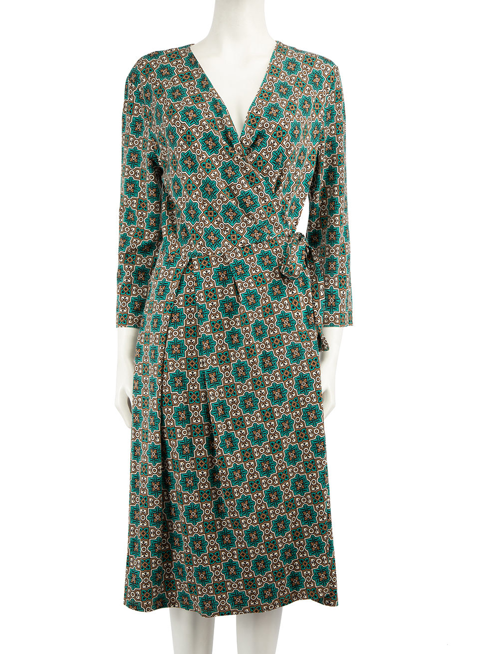 Max Mara Weekend Max Mara Abstract Print Wrap Dress
