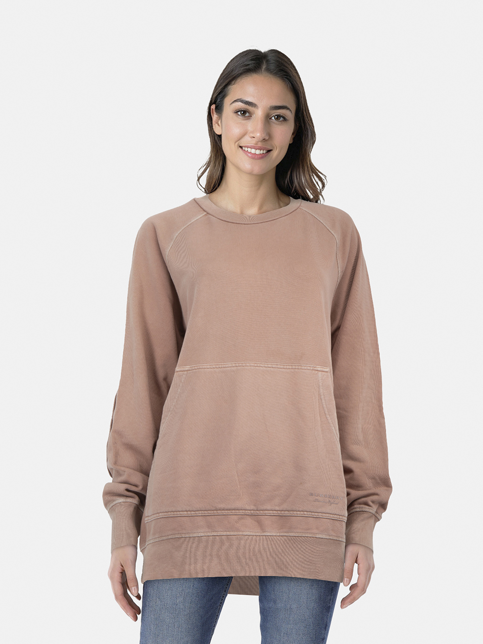 Burberry Pink Pouch Pocket Sweatshirt