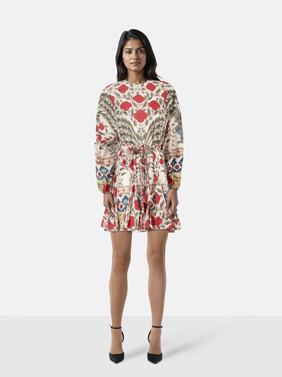 Rhode Floral Print Mini Belted Dress