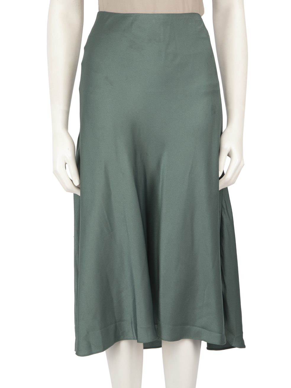 ba&sh Pre-Owned Green Knee-length Slip Skirt