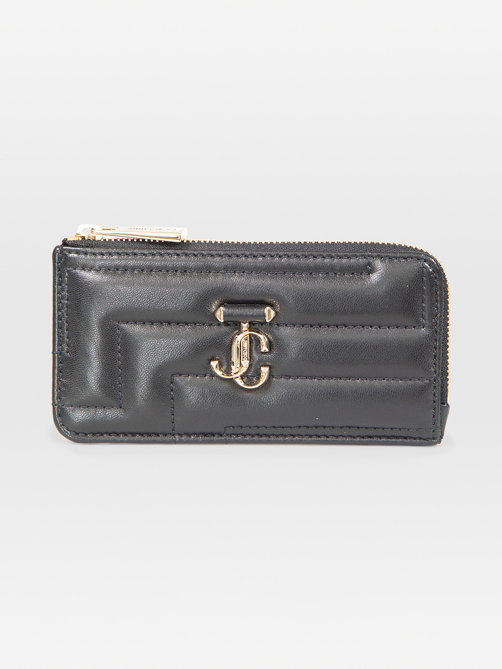 Jimmy Choo Pre-Owned Black Leather Quilted Cardholder