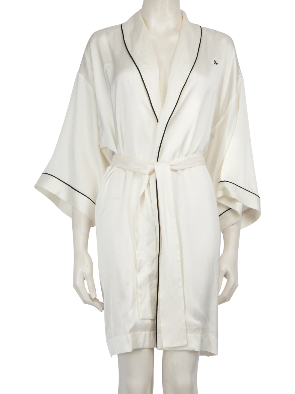 Karl Lagerfeld Pre-Owned White Belted Dressing Gown
