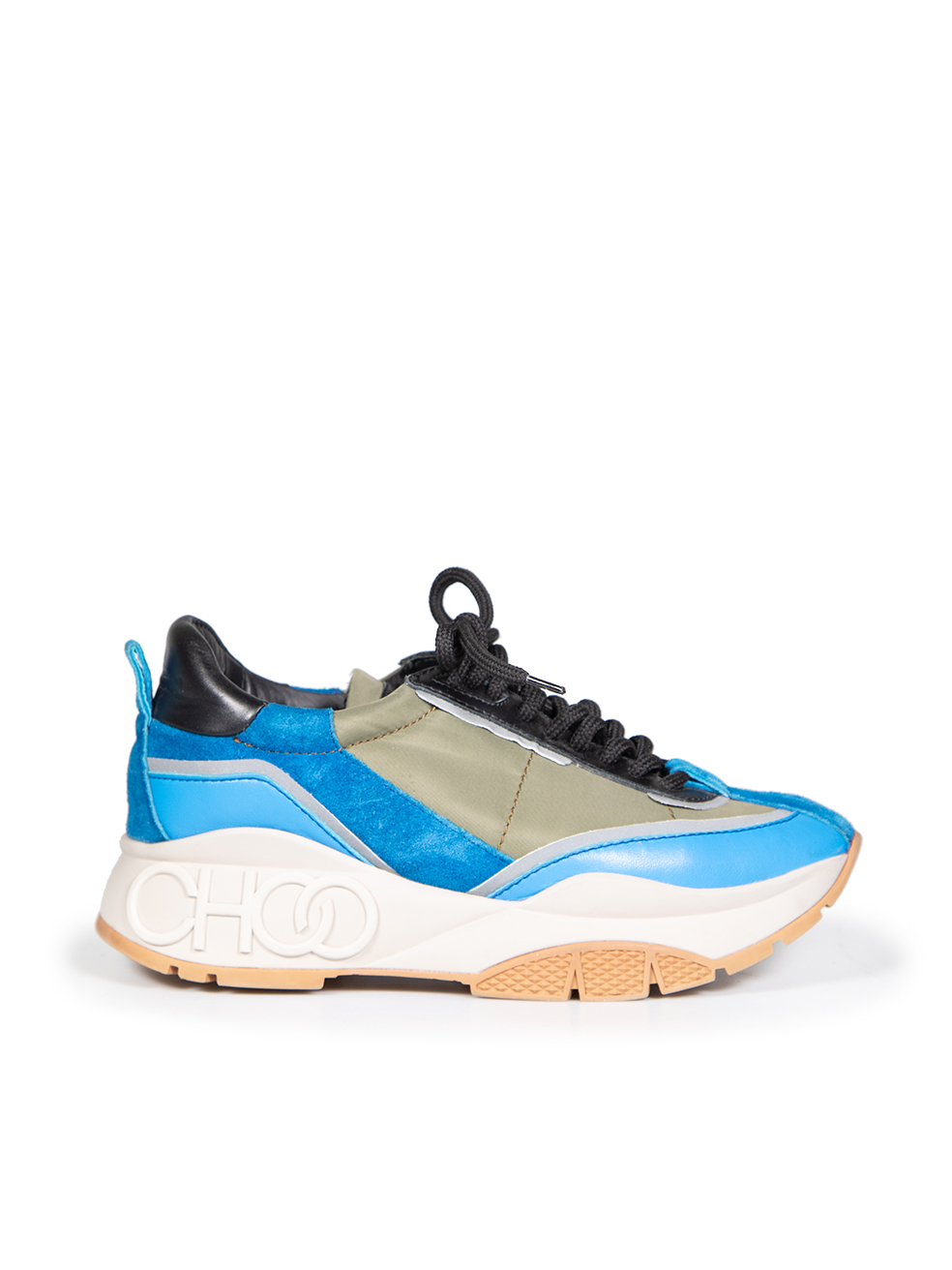 Jimmy Choo Pre-Owned Blue Low Top Raine Trainers
