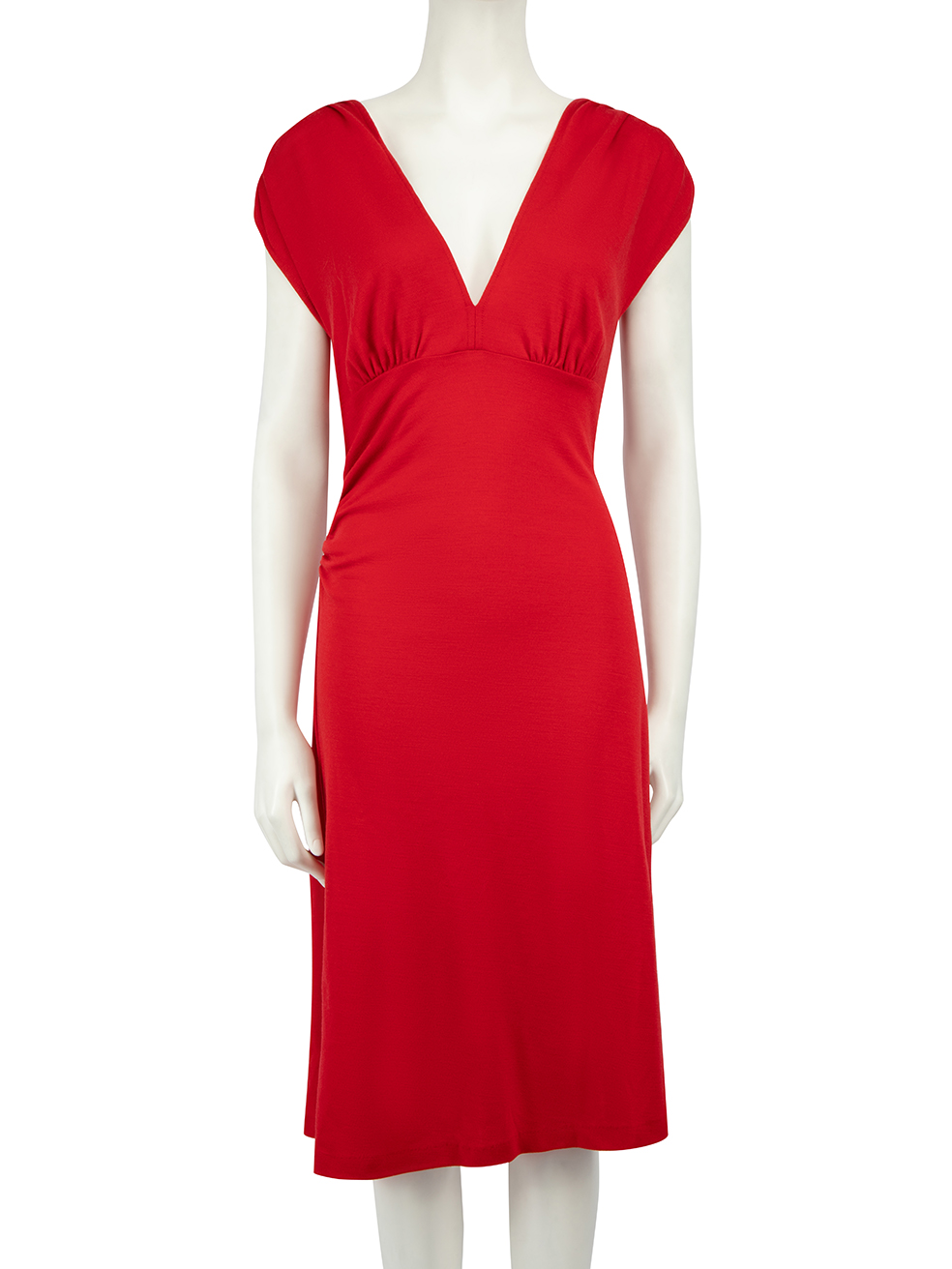 Diane Von Furstenberg Pre-Owned Red Wool Knee Length Dress