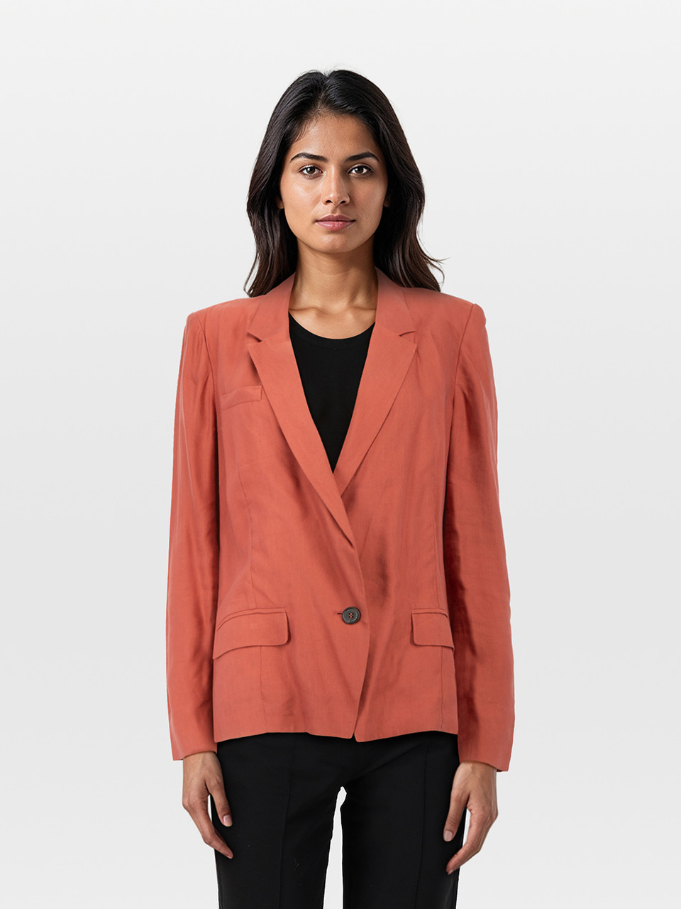 Isabel Marant Pre-Owned Brick Red Single Breasted Blazer