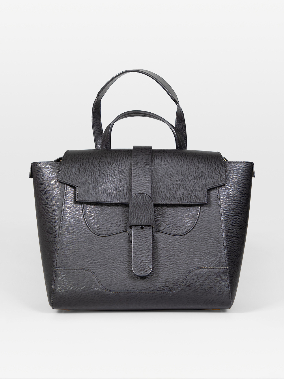 Senreve Pre-Owned Black Leather Convertible Maestra Bag