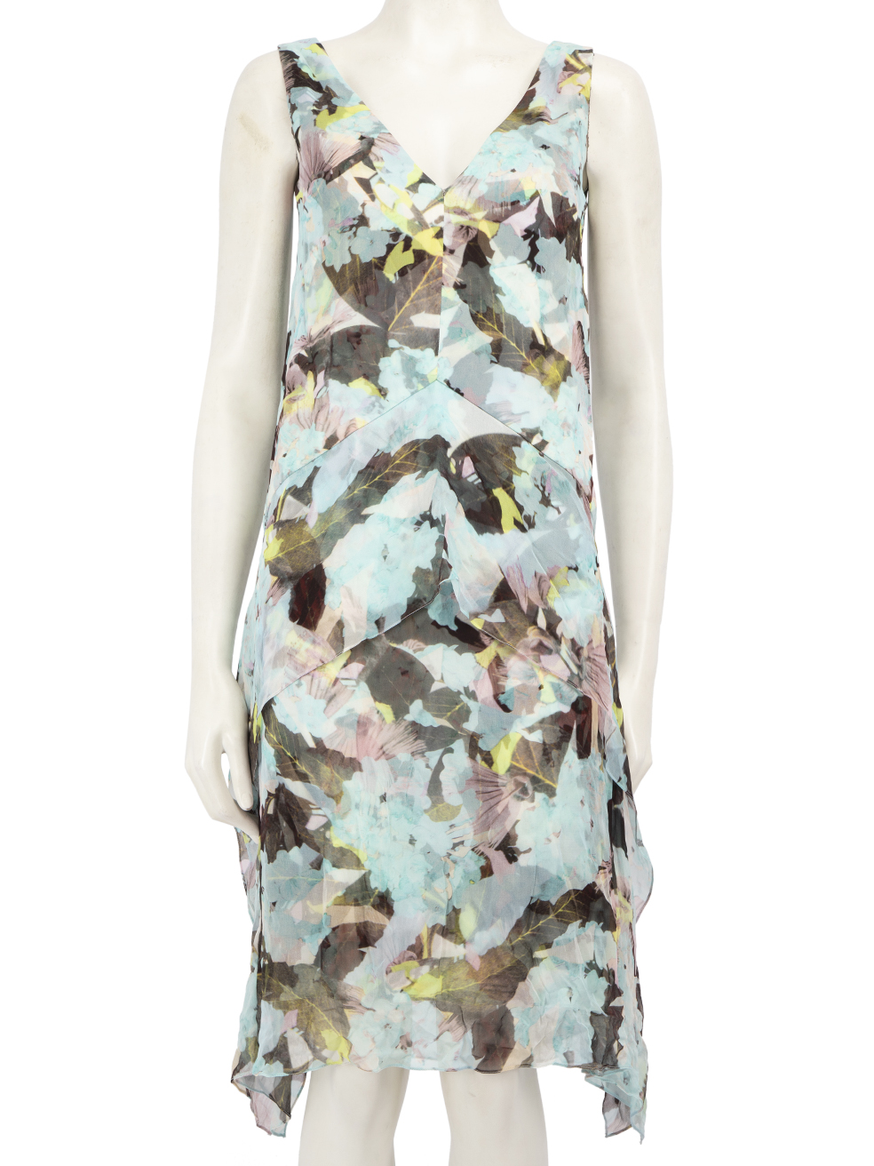 Erdem Pre-Owned Floral Abstract Print Knee Length Dress
