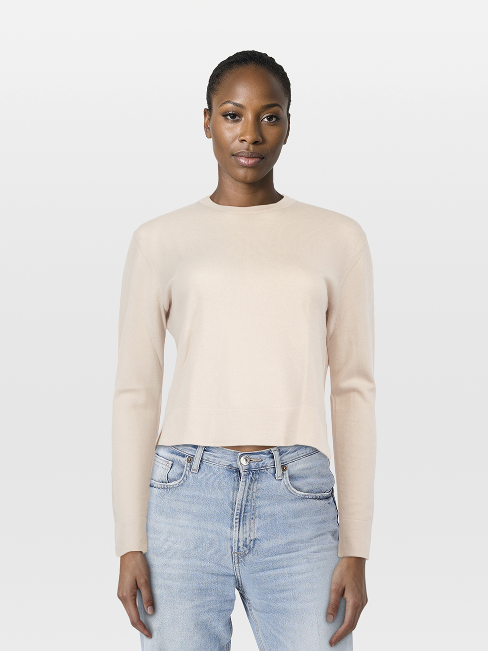ME+EM Pre-Owned Blush Pink Wool Crewneck Jumper