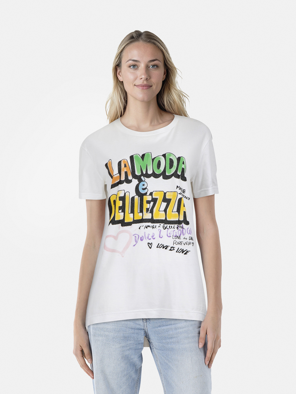 Dolce & Gabbana La Moda � Bellezza Print T-Shirt