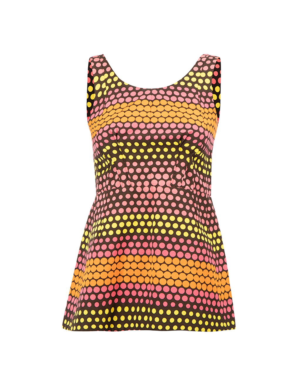 Marni Pre-Owned Polkadot Printed Sleeveless Peplum Top