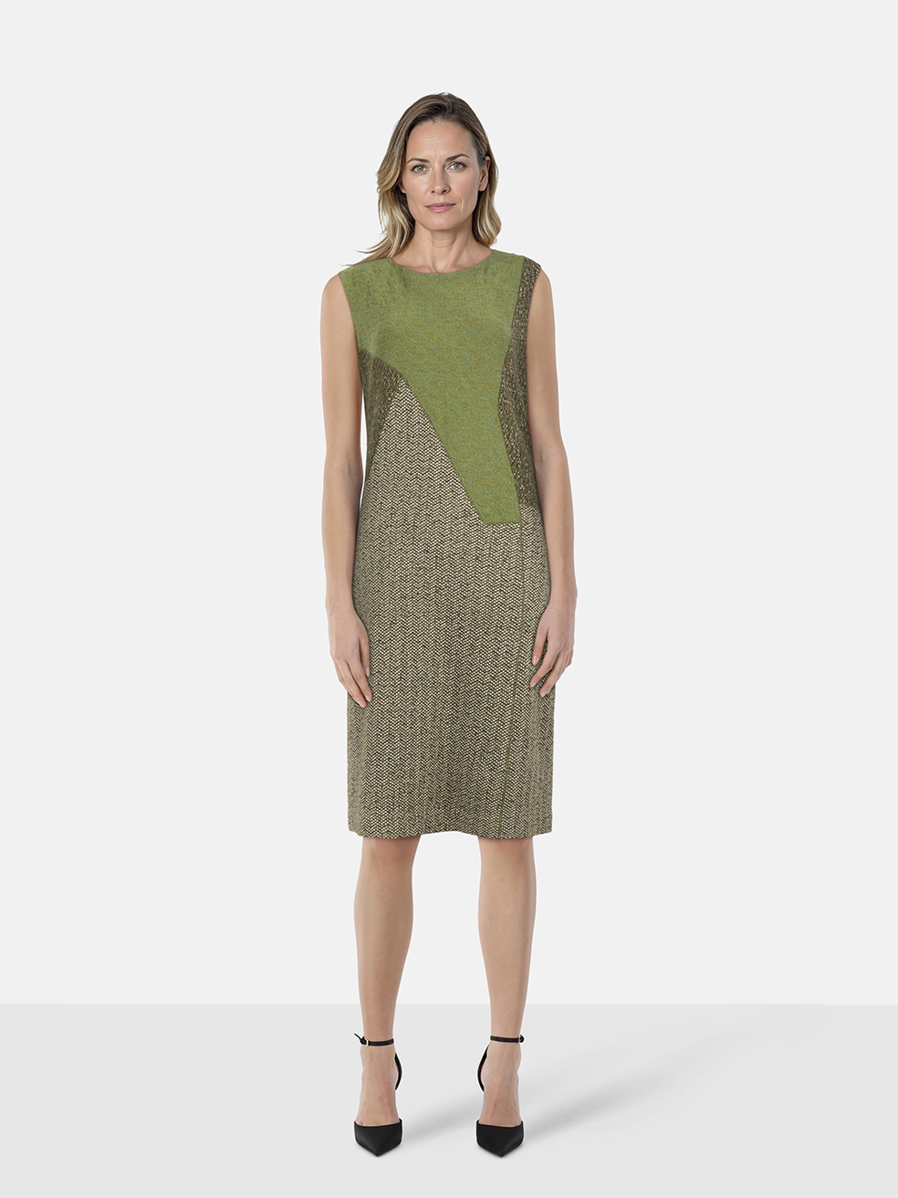 Missoni Green Wool Panelled Dress