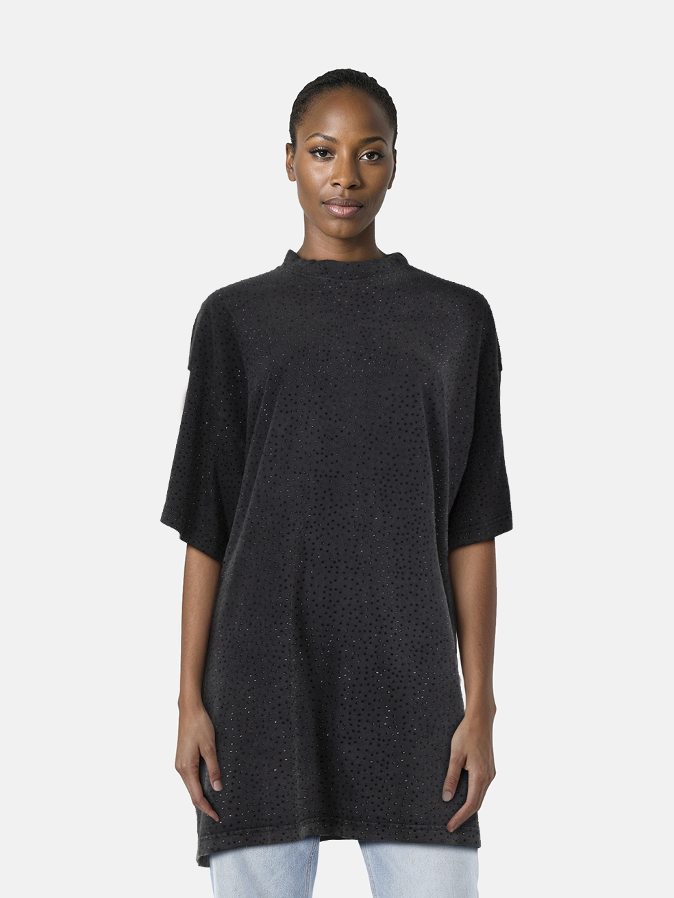 Second Hand Balenciaga Black Embellished Top