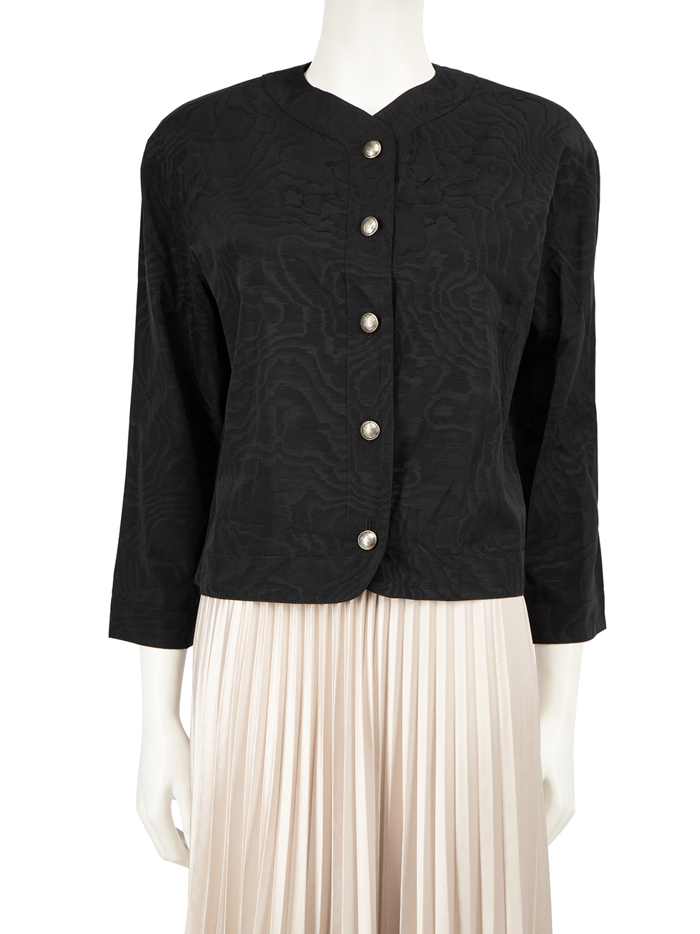 Jean Muir Pre-Owned Black Button Up Shirt
