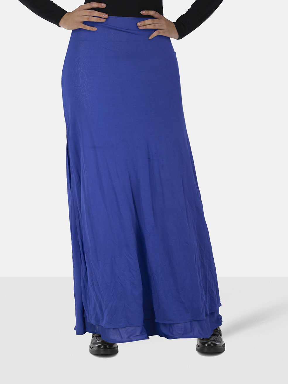 Ann Demeulemeester Blue Maxi Slip Skirt