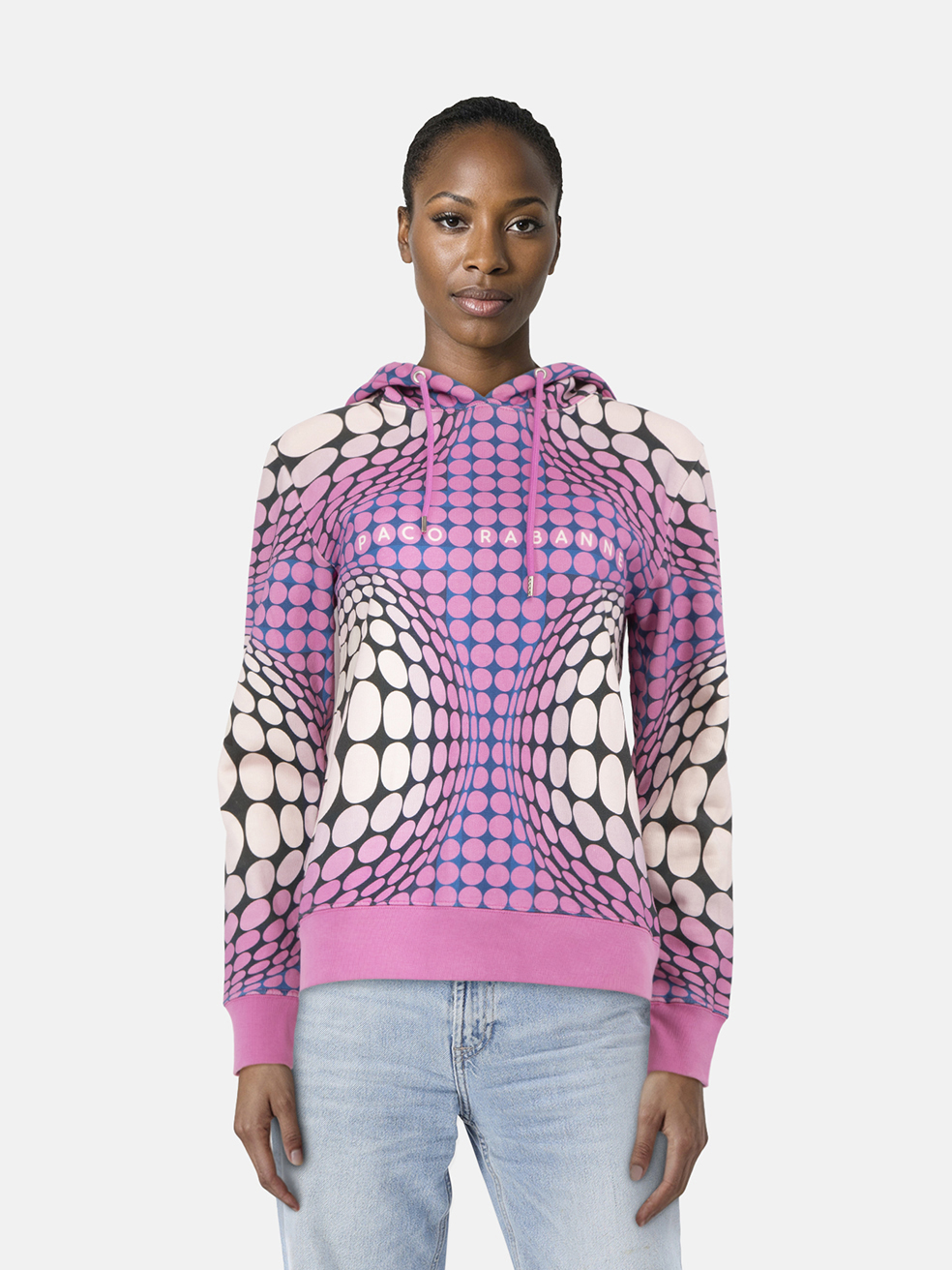 Paco Rabanne Abstract Print Hoodie