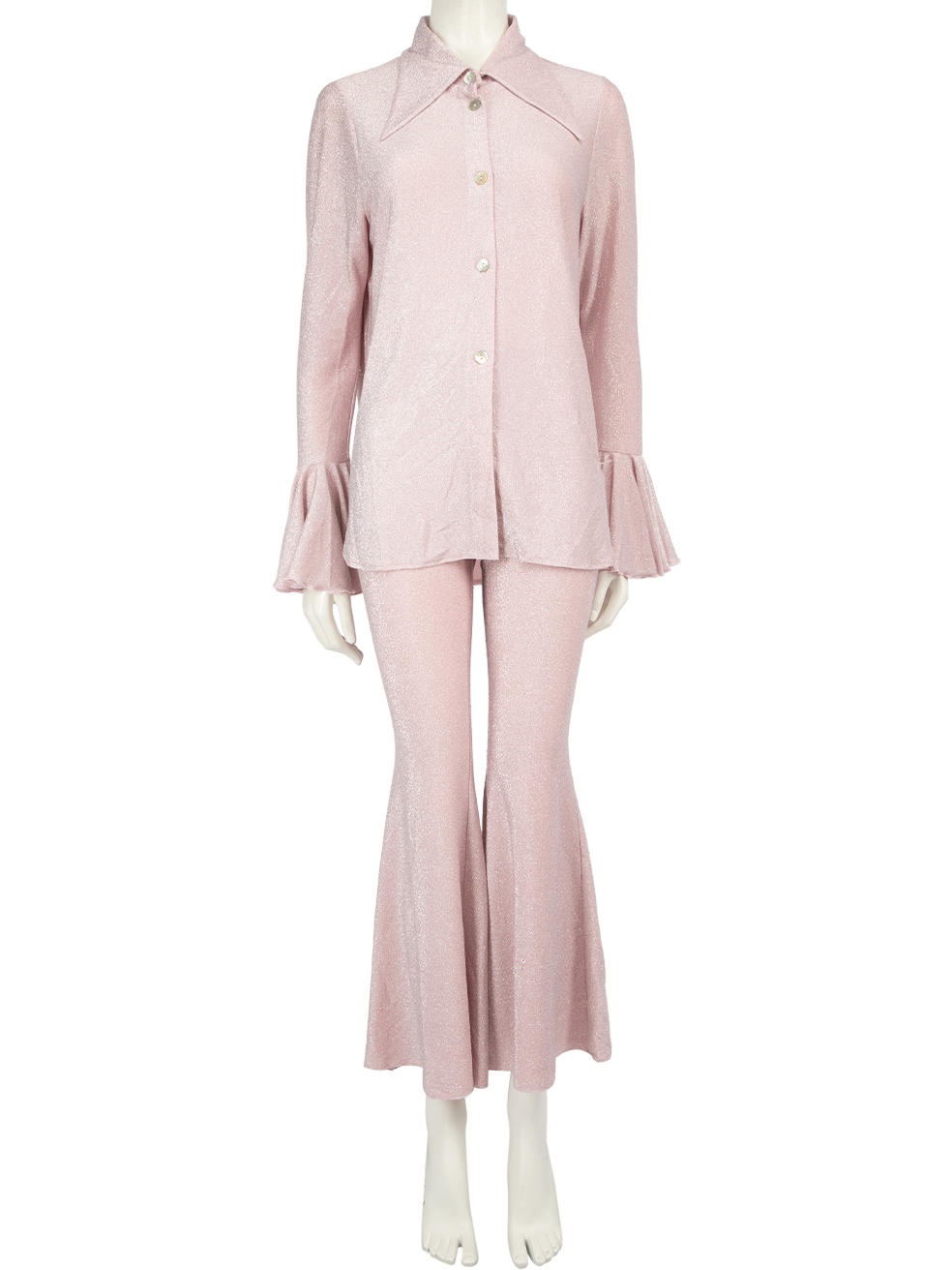 Sleeper Pre-Owned Pink Glitter Long Sleeve Matching Set