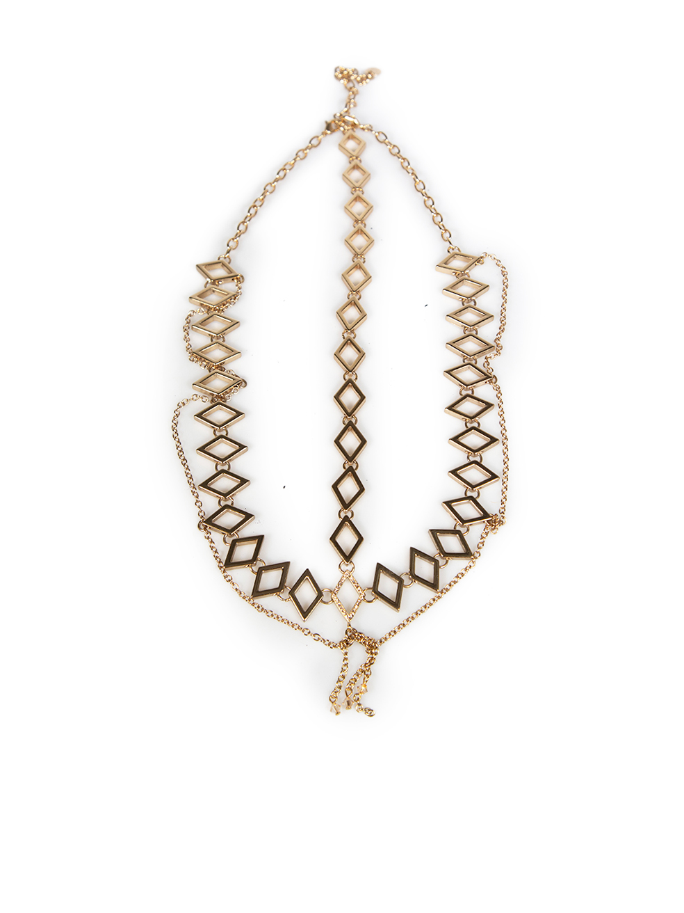 Agent Provocateur Pre-Owned Gold Diamond Shape Headpiece