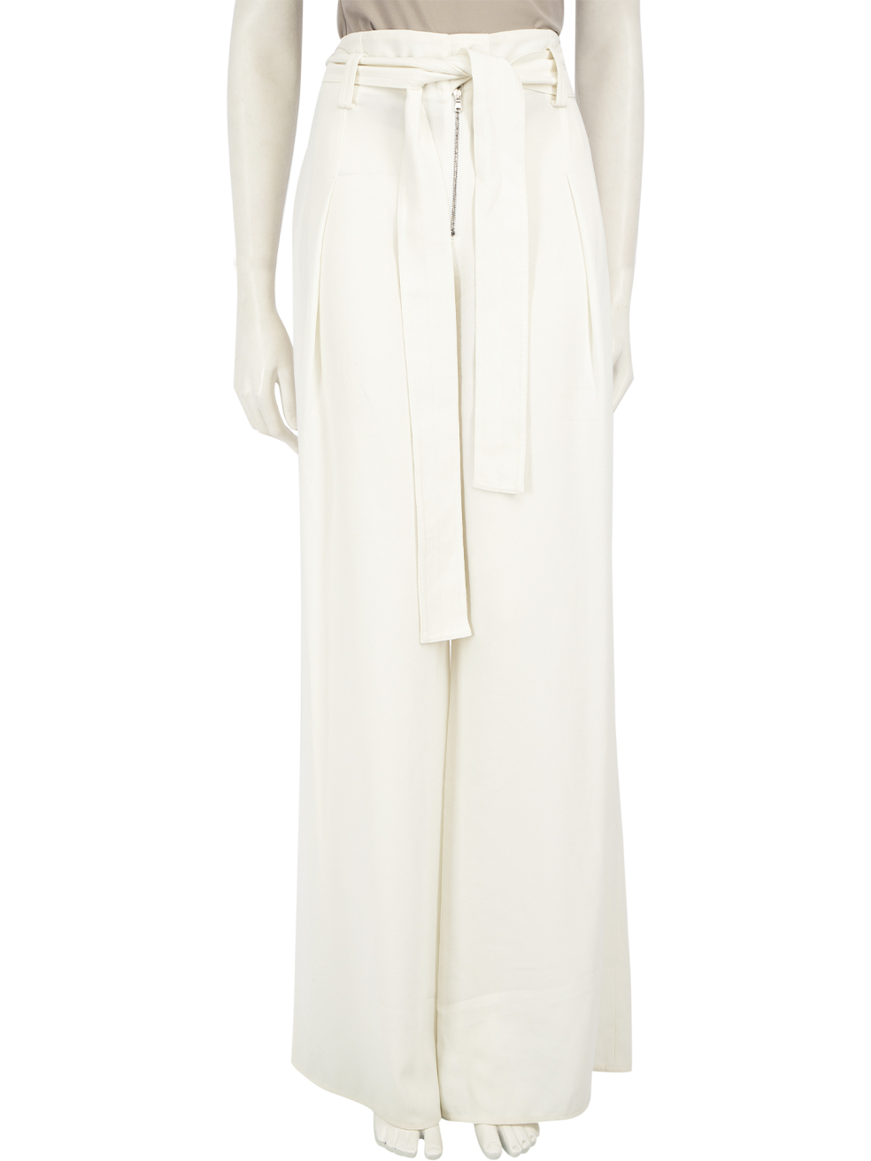 Proenza Schouler Pre-Owned White Wide High Rise Trousers