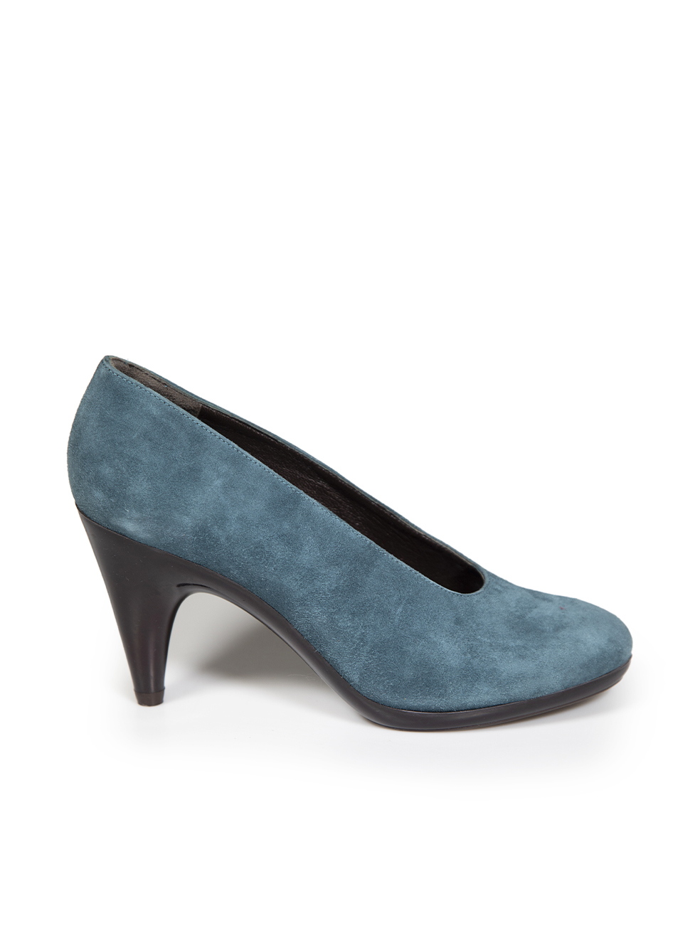 Clergerie Pre-Owned Teal Suede Sculptural Pumps
