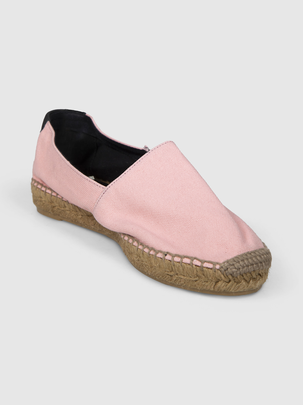 Saint Laurent Pink Canvas Embroidered Espadrilles
