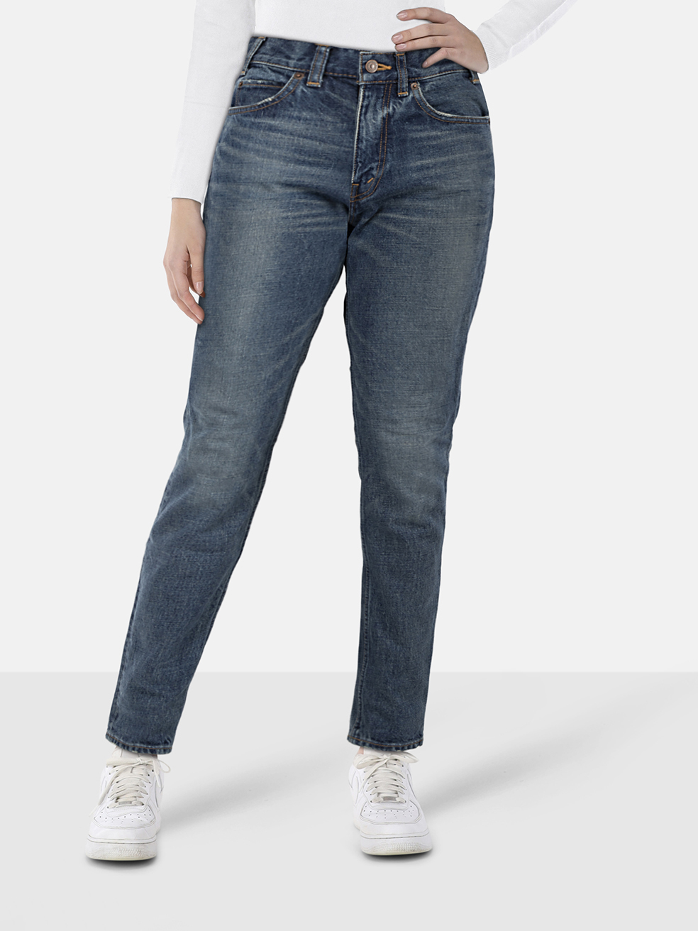 C�line Blue Denim High Rise Skinny Jeans