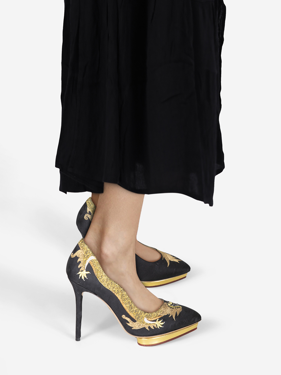Charlotte Olympia Auspicious Debbie Dragon Pumps