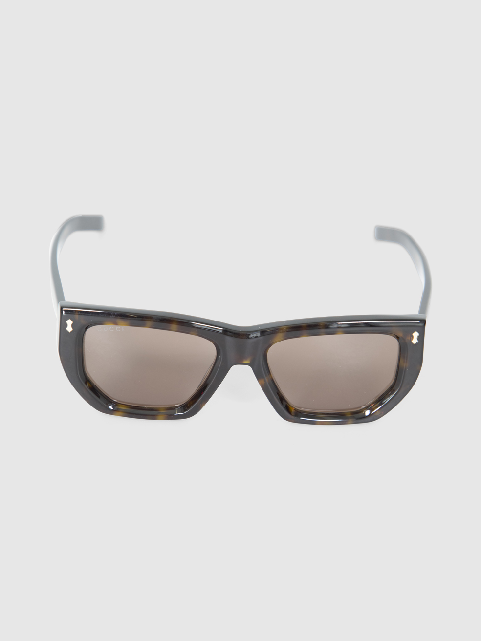 Gucci Havana Geometric Tinted Sunglasses