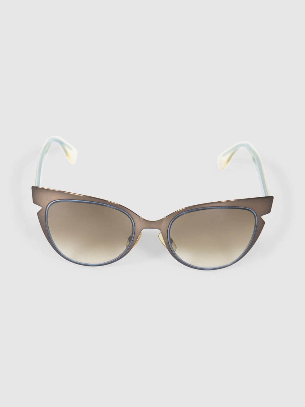 Fendi Brown Cat Eye Gradient Sunglasses