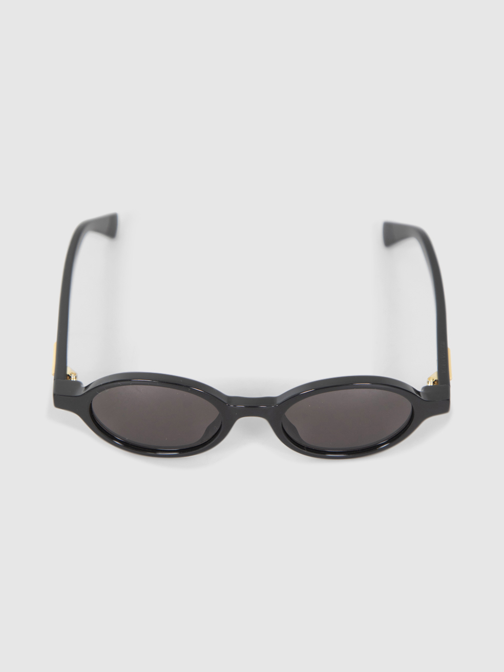 Bottega Veneta Black Oval Ribbon Sunglasses