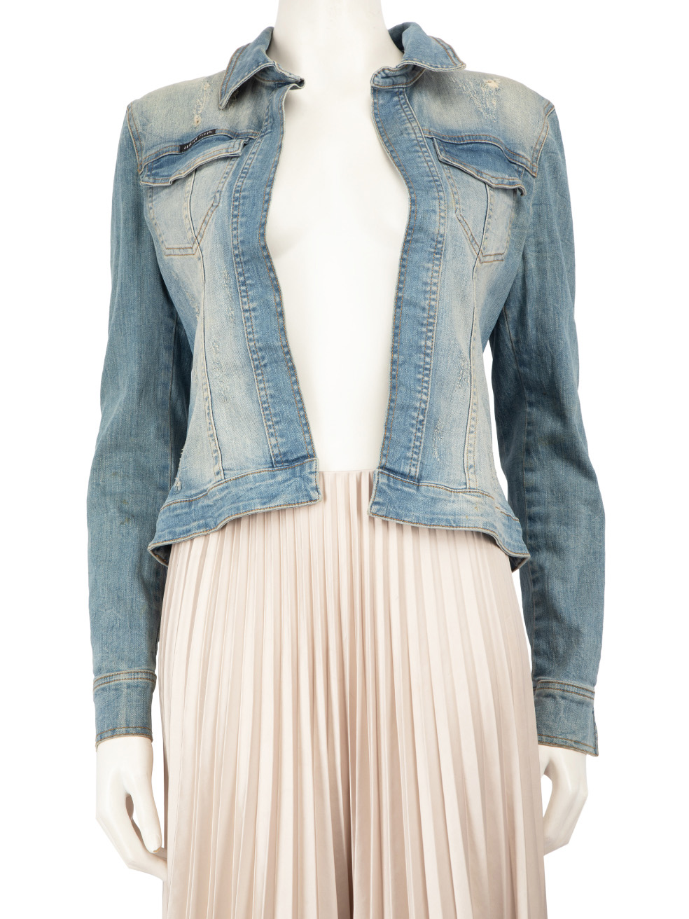 Philipp Plein Pre-Owned Blue Denim Lips Embellished Jacket