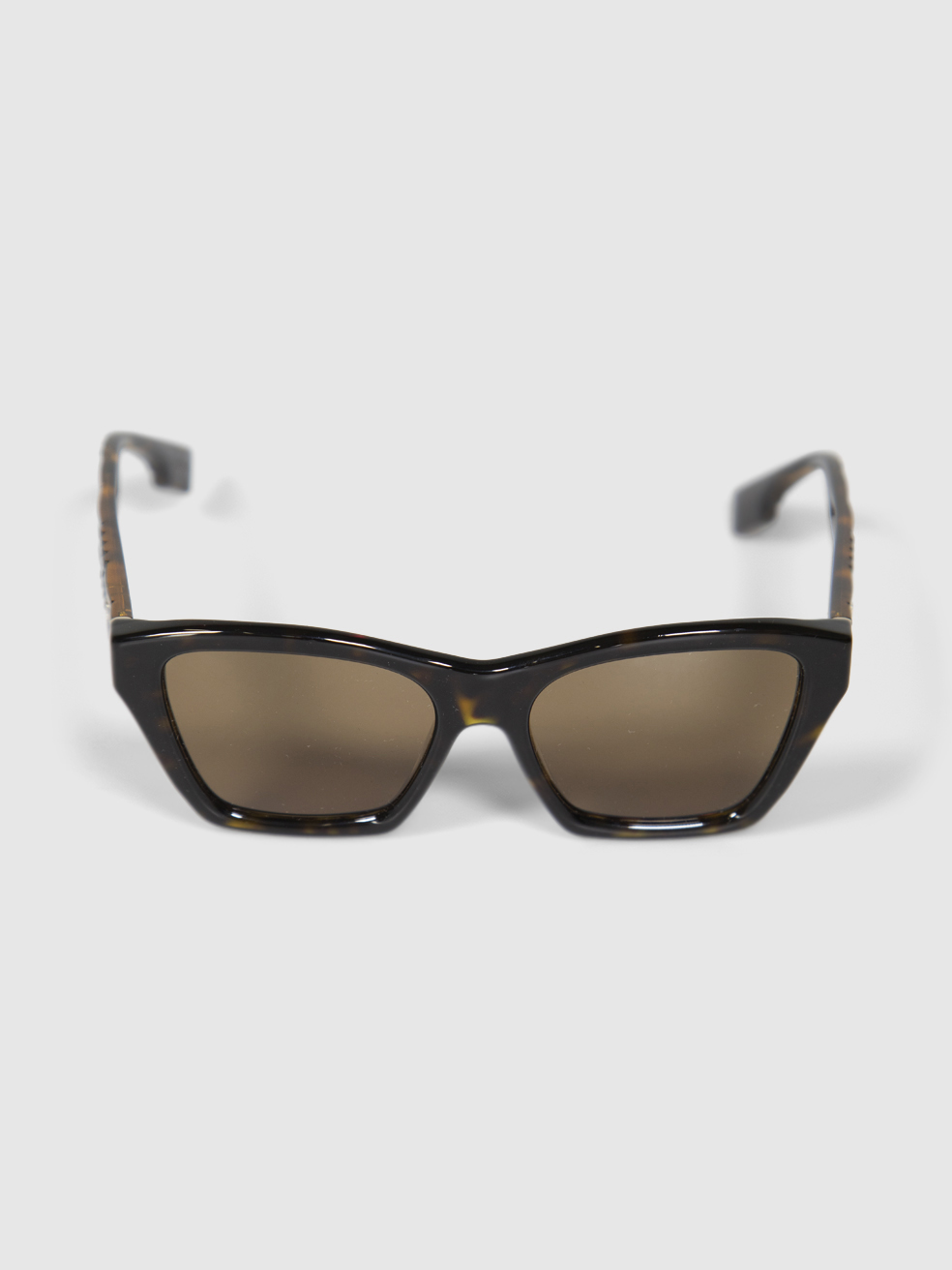 Burberry Women's Brown Dark Havana Square Sunglasses