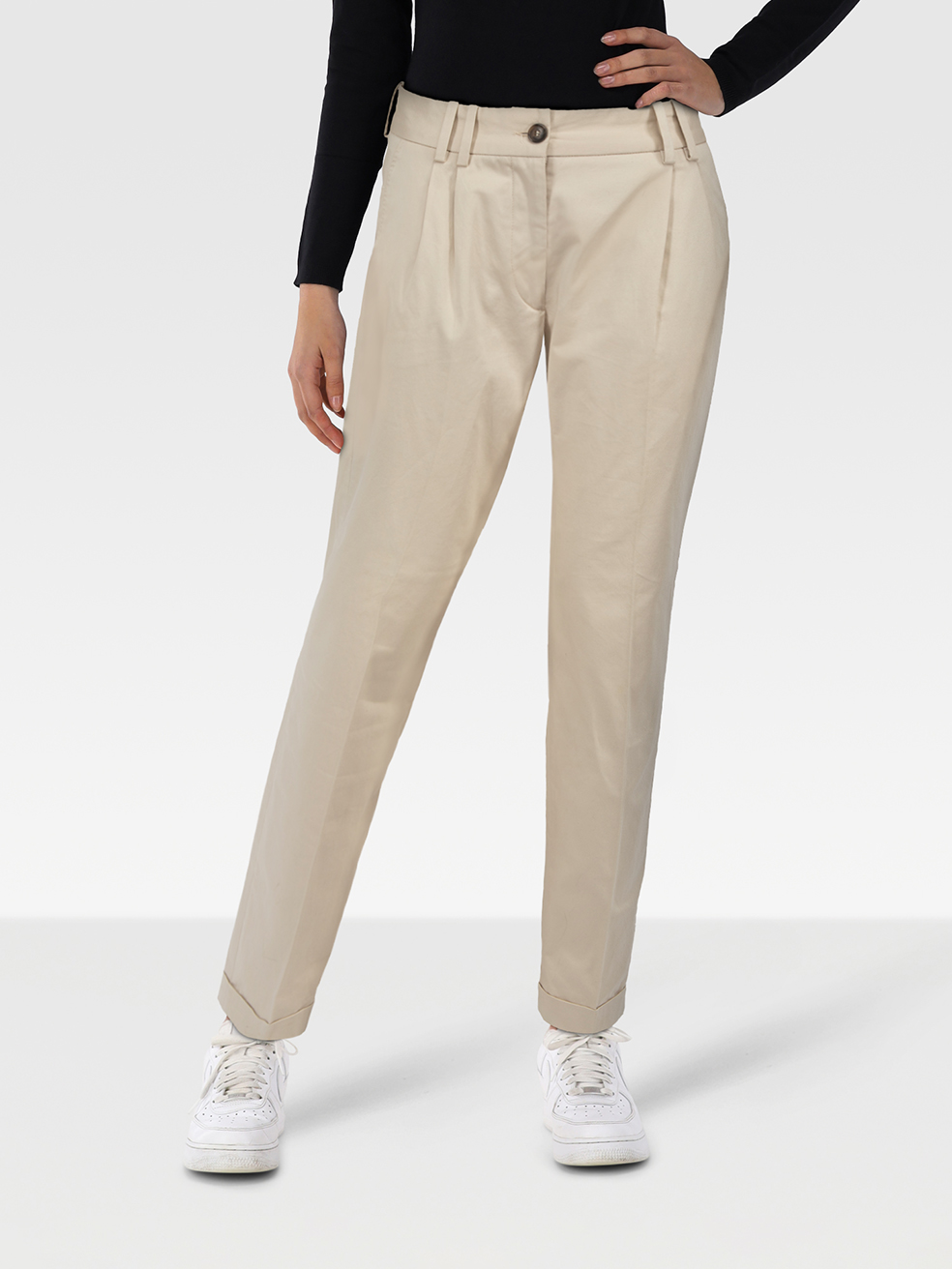 Dolce & Gabbana Pre-Owned D&G Beige Slim Chino Trousers
