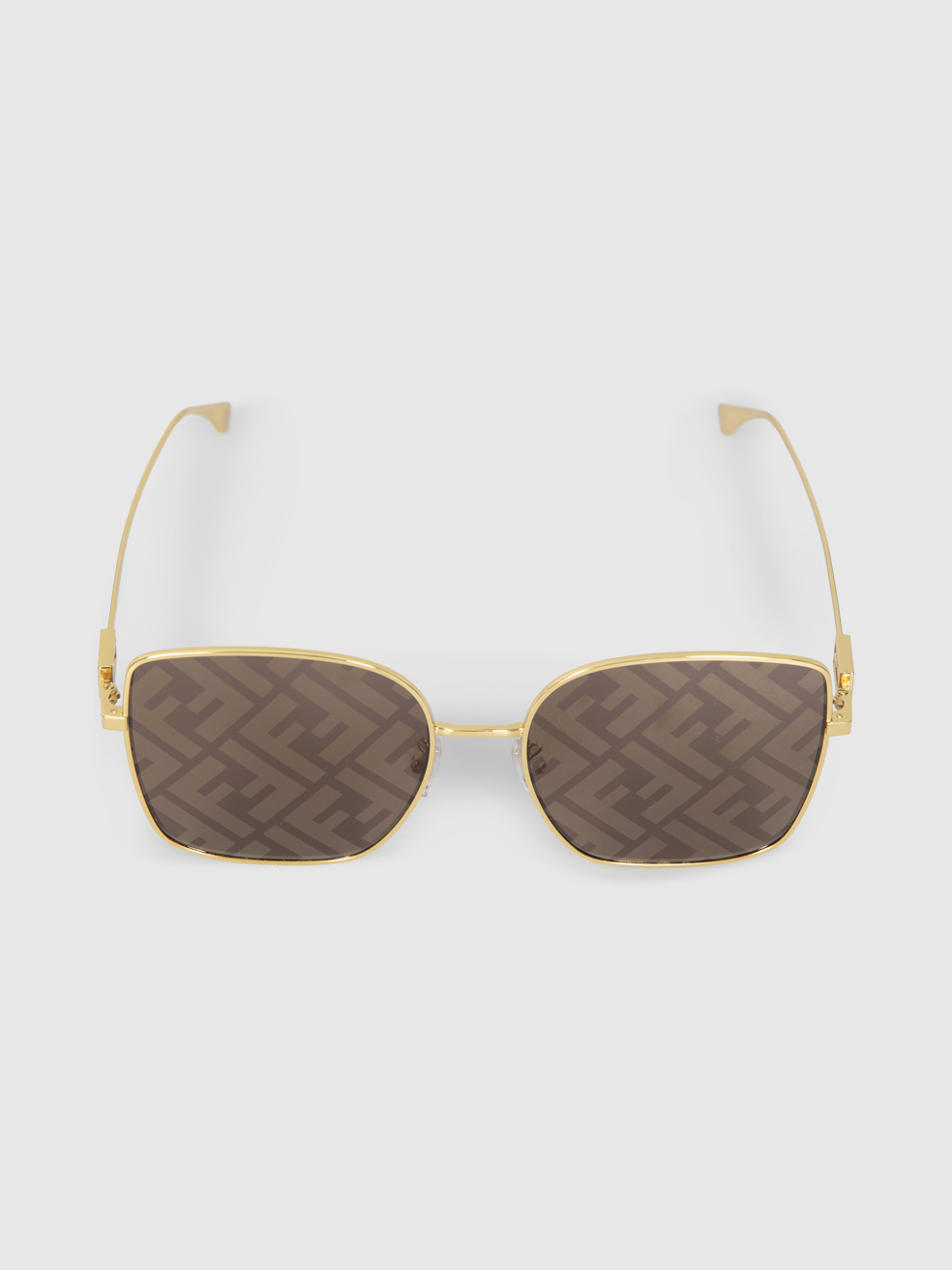 Second Hand Fendi Baguette Gold Butterfly Sunglasses