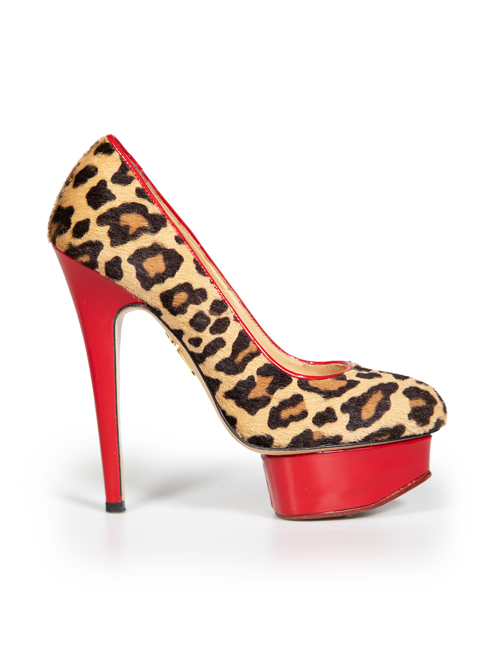 Charlotte Olympia Pre-Owned Leopard Ponyhair Platform Pumps