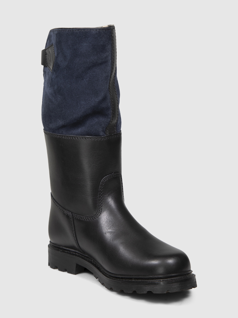 Ludwig Reiter Black & Navy Shearling Lined Boots