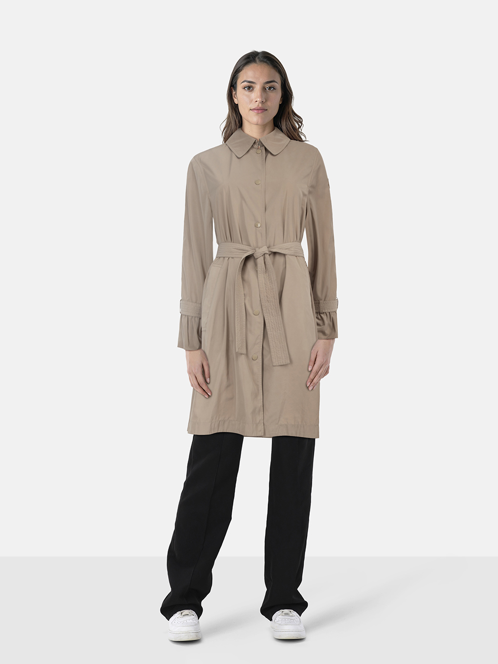Moncler Beige Navigatoria Trench Coat