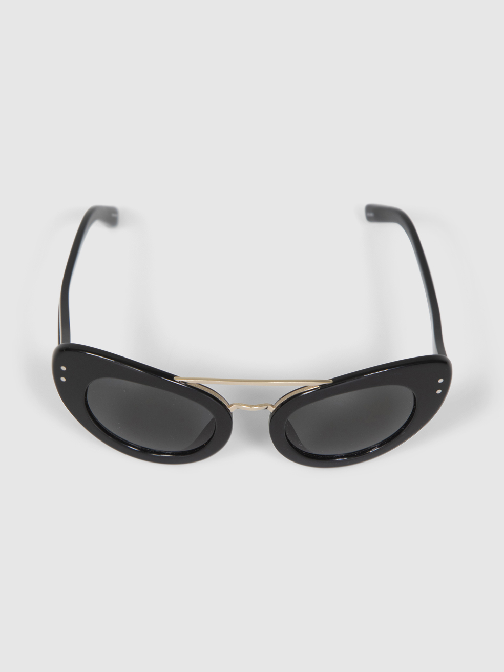 Linda Farrow Linda Farrow x Erdem Black Cat Eye Sunglasses
