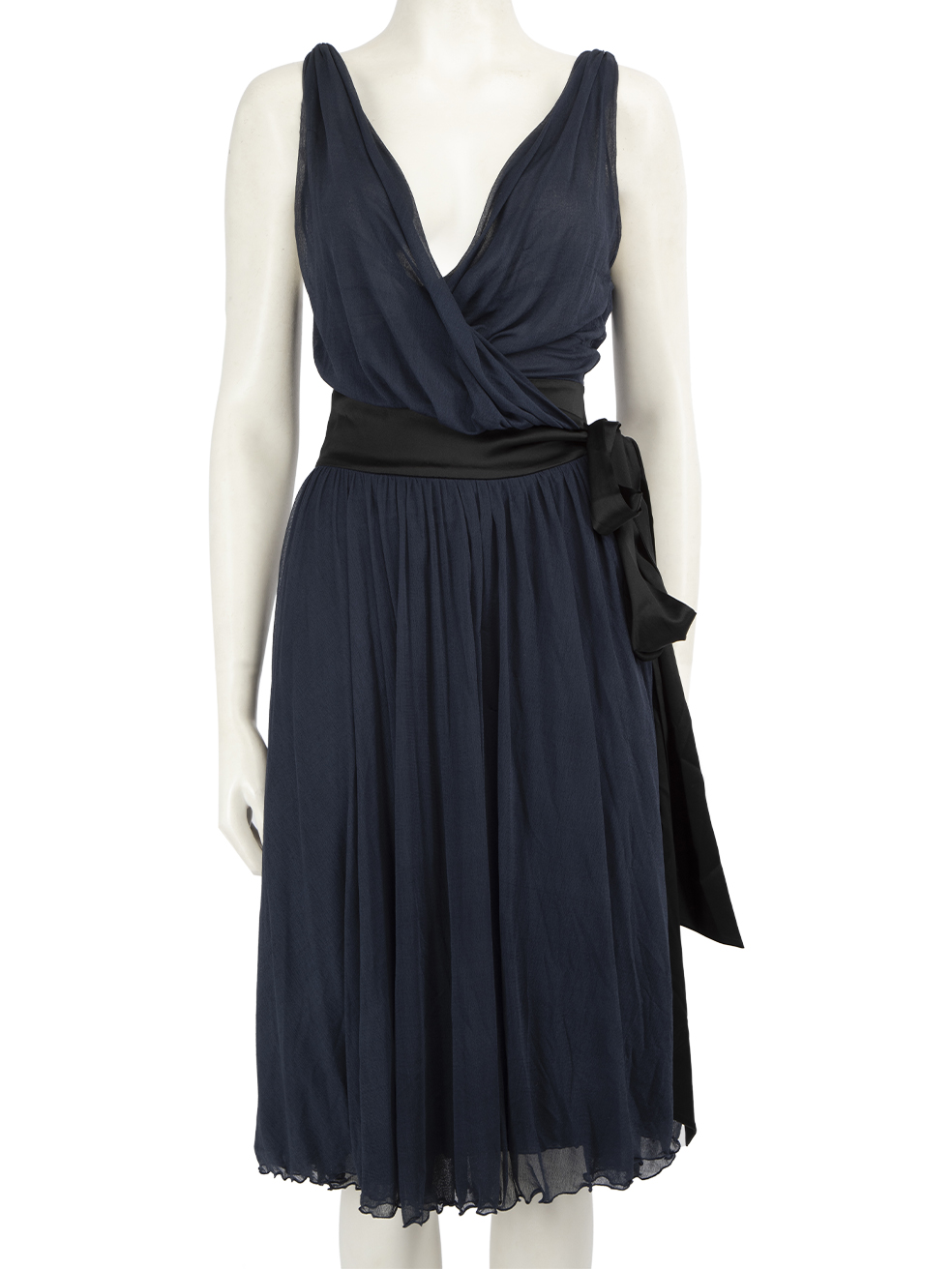 Diane Von Furstenberg Pre-Owned Navy V-Neck Wrap Dress