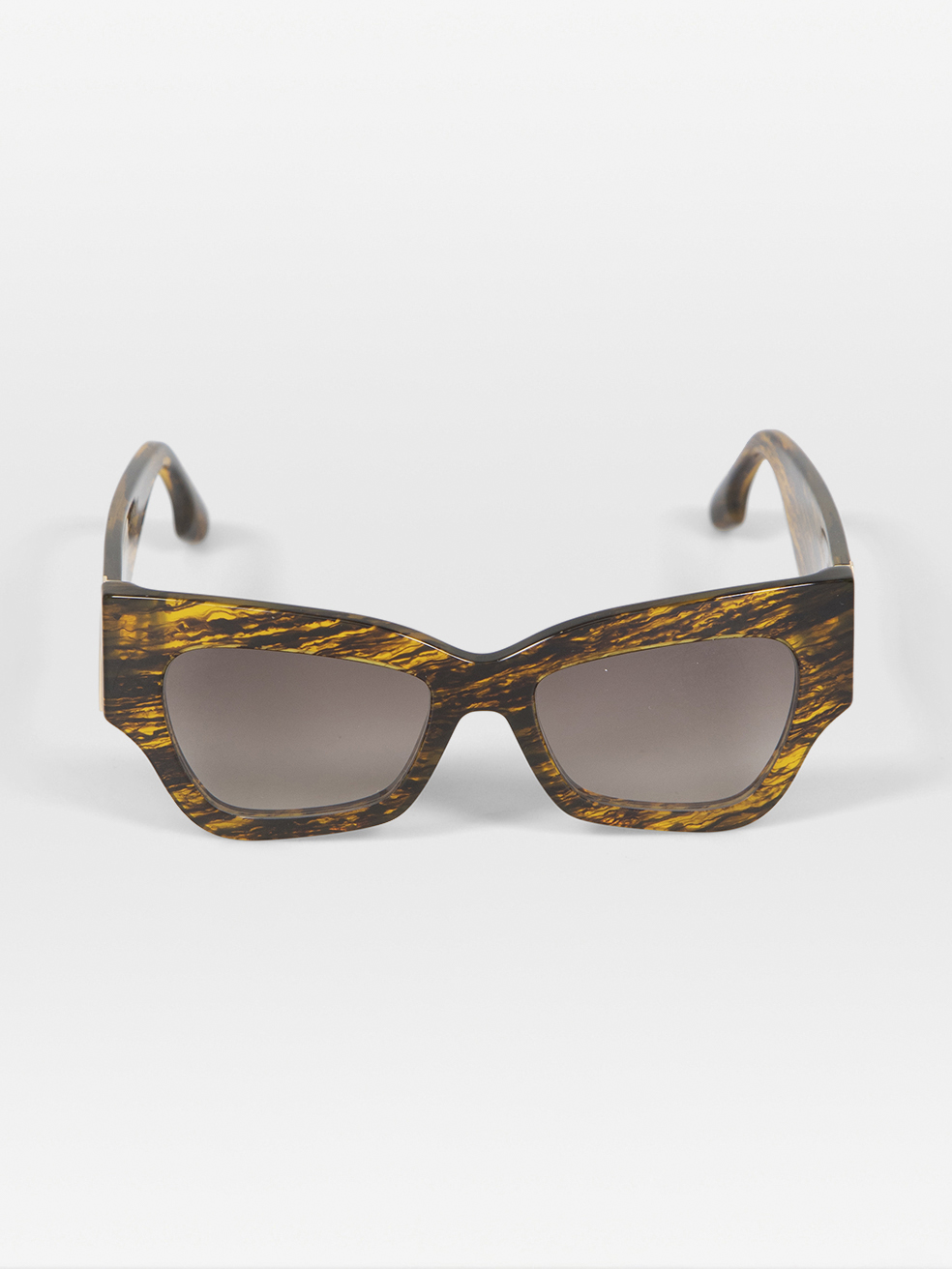 Victoria Beckham Translucent Horn Butterfly Sunglasses