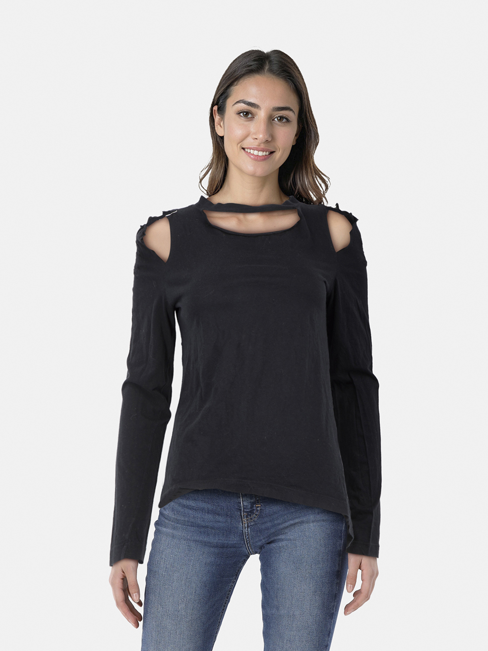 Maison Margiela Black Cut Out Top