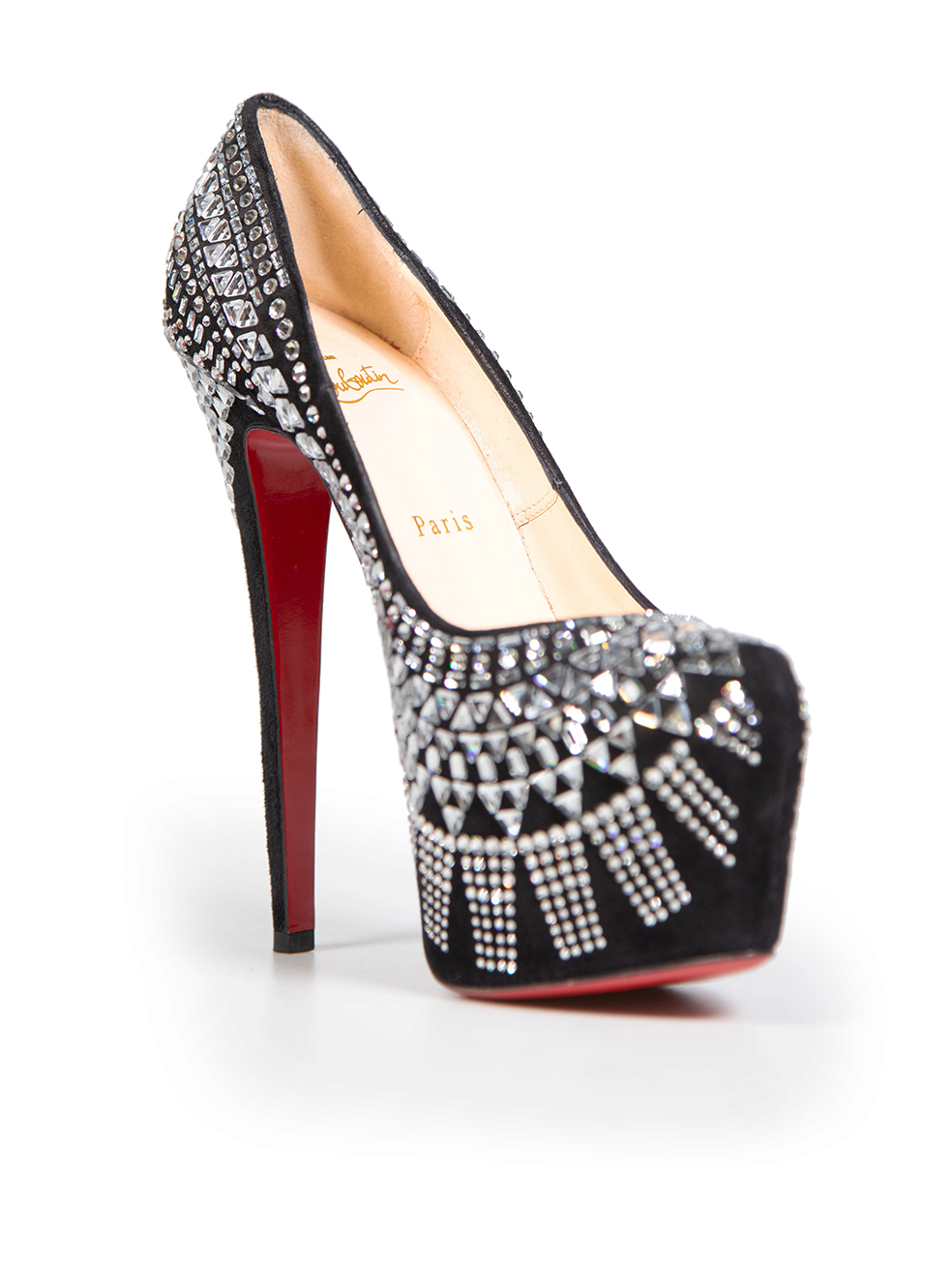 Christian Louboutin Women's Multicolour Crystal Decora Strass Pumps