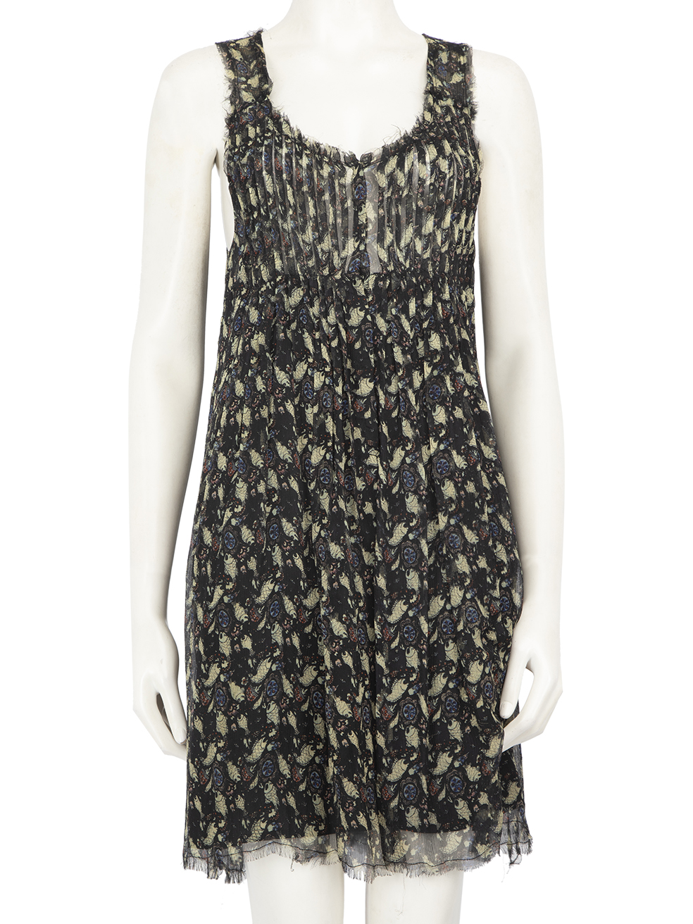 Isabel Marant Pre-Owned Isabel Marant Étoile Fish Print Silk Dress