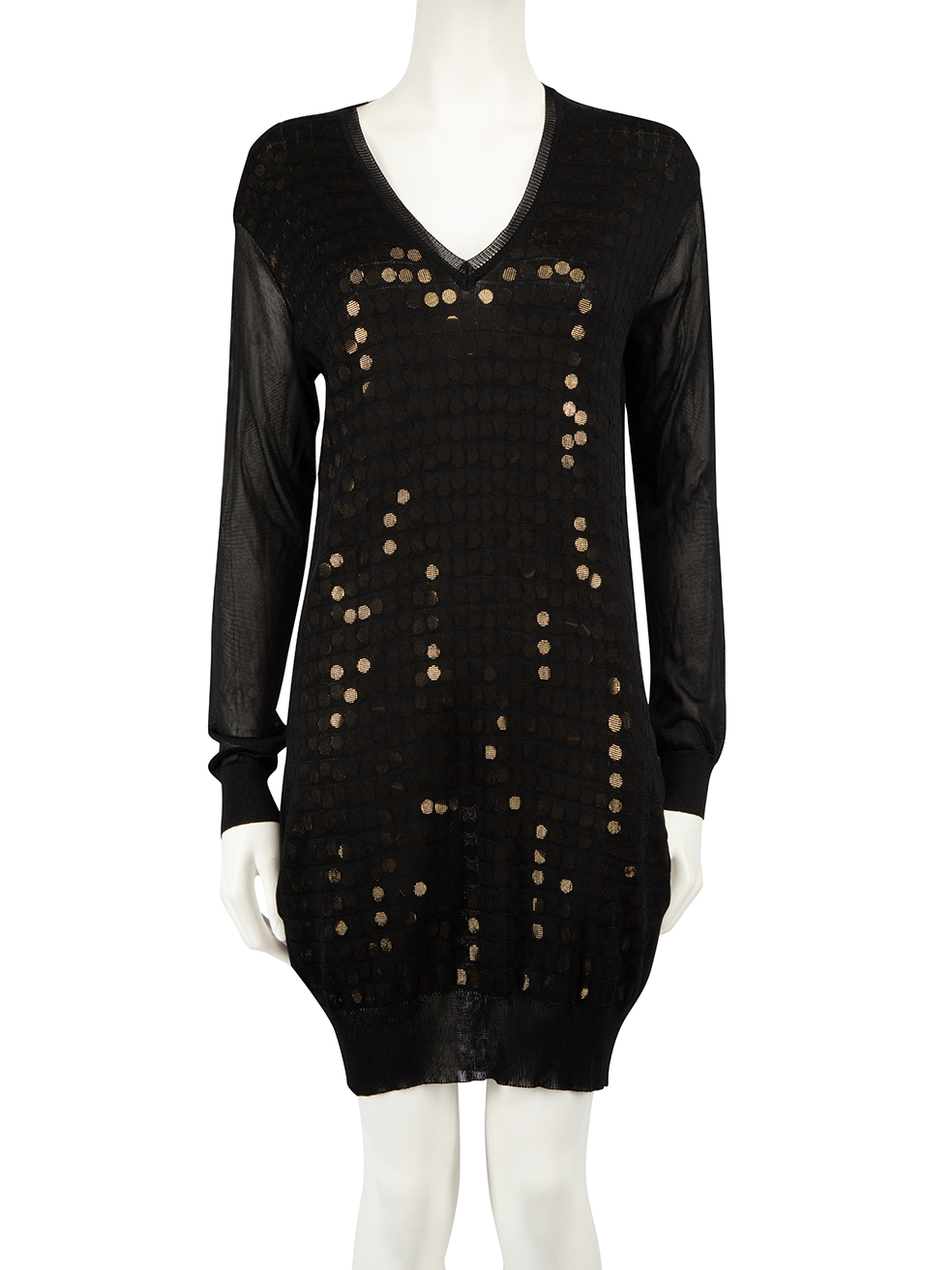 Stella McCartney Pre-Owned Black Sequin Knit Jumper Dress