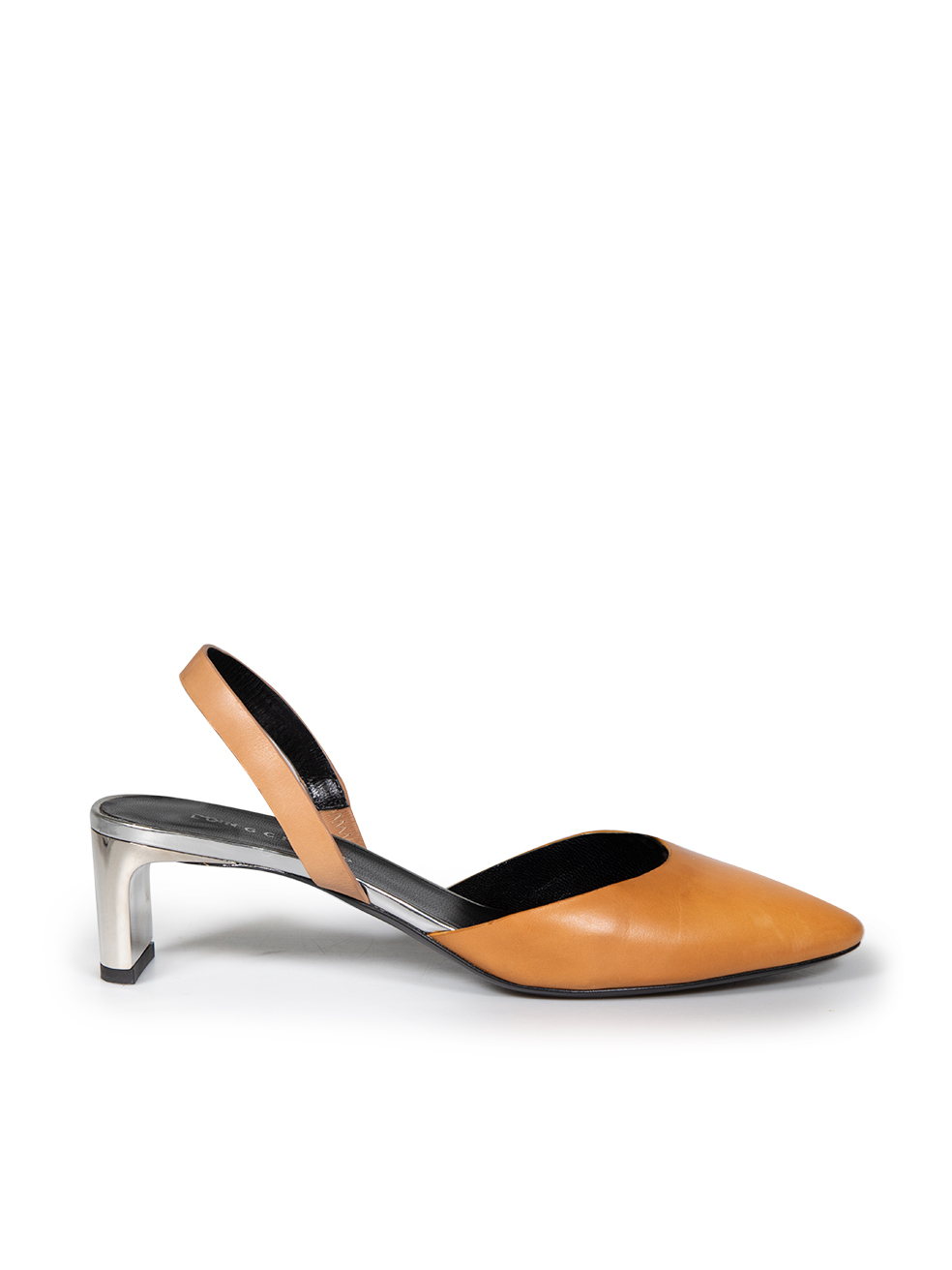 Longchamp Pre-Owned Brown Leather Slingback Heels