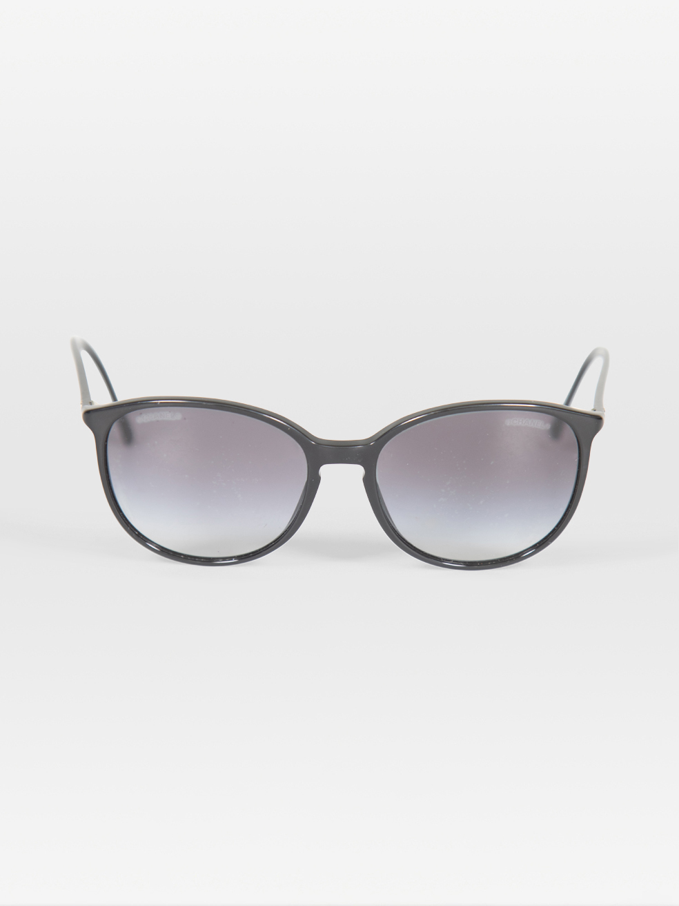 Chanel Pre-Owned Black Gradient Butterfly Sunglasses