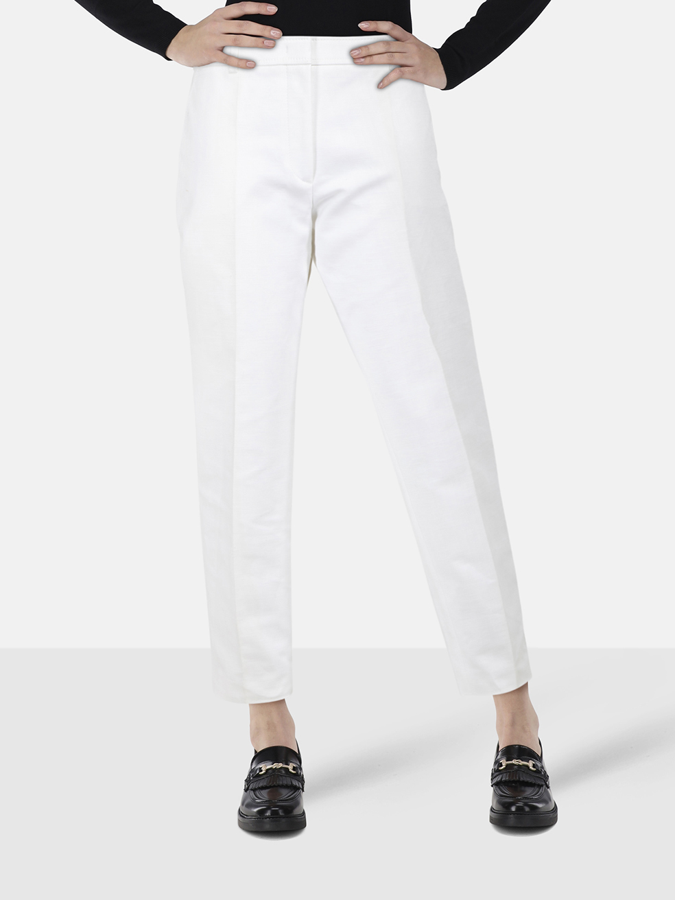 Emilio Pucci White Straight Fit Trousers