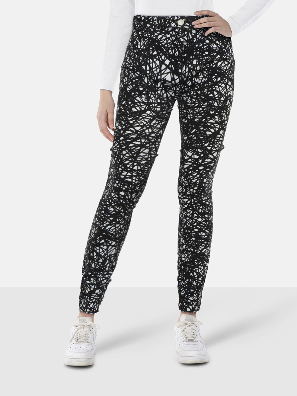 Balenciaga Abstract Patterned Jeans